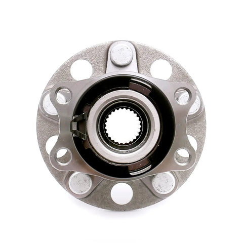 Premium Rear Wheel Hub Bearing Assembly Straight Swap For 07 To 17 Jeep Compass And Patriot 4WD AWD Units With 5 Lug Layout and ABS Circuit Top View