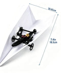 Turn Paper Planes Into A Dope Remote Control Flyer With Gyro Stabilizer DIY Electric Remote Control Glider dimensions