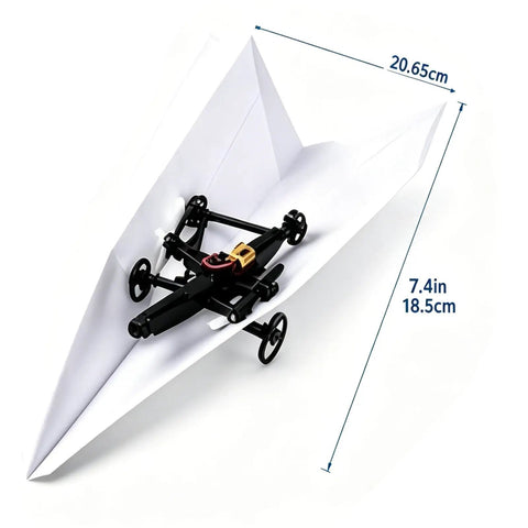 Turn Paper Planes Into A Dope Remote Control Flyer With Gyro Stabilizer DIY Electric Remote Control Glider dimensions