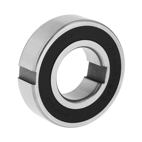 Built Tough Sprag Clutch One Way Bearing CSK25PP Dual Keyway Freewheel Insert 25X52X15MM steel bearing with black seal.