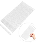 Self Adhesive Bubble Cushioning Pouches And Double Walled Lightweight PE Packaging Bags For Shipping Fragile Items Like Jewelry And Camera Lenses, 100 Pcs, Transparent Packing Supplies That Keeps Your Stuff Safe, hand holding pouch