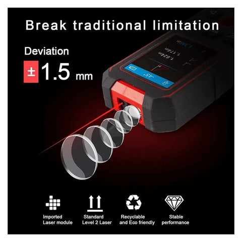 Pro 3In1 Stud Finder Wall Scanner With Digital Level To Detect Metal AC Wires And Wood Studs Using LCD Screen, laser output detail.
