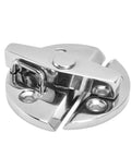 Premium Quality Heavy Duty 316 Stainless Steel Marine Boat Hinge And Twist Catch Latch with twist mechanism, 58mm diameter.