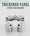 2 Pack Heavy Duty Invisible Door Hinges Crafted From Tough 304 Stainless Steel For A Rust Resistant Build That Pulls Off A Slick Modern Look While Delivering Dang Solid Performance Indoors close-up view of hinge joint design and load-bearing feature.
