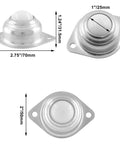 Eight Pcs 1 Inch Ball Transfer Bearings Set Nylon Conveyor Ball Rollers With 360 Degree Rotation Each Ball Supports Up To 66 Lbs