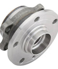 4X Wheel Bearing And Hub Assembly Kit Direct Swap For VW And Audi Rides Heavy Duty Build OEM Style Precision Fit, featuring silver metal finish.