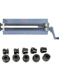 Deep Throat Sheet Metal Bead Roller With 18 Inch Throat And 6 Die Set For 18 Gauge Capacity Rotary Forming Manual Bead Rolling Machine