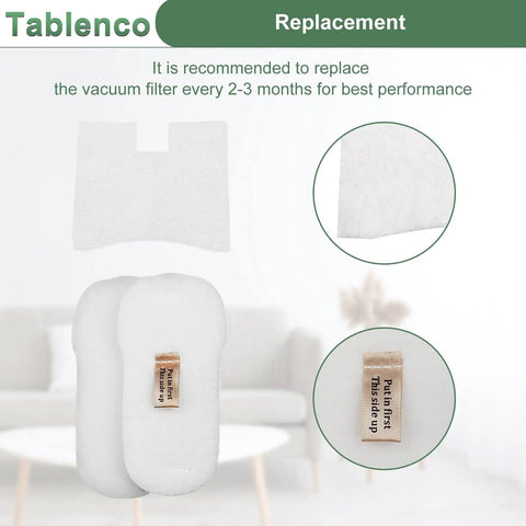 Replacement Vacuum Filter Kit For Shark Ultralight Pet Pro Corded Stick Vacuum And Vertex DuoClean PowerFins filters on table