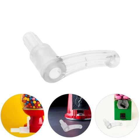 4 Piece Plastic Candy Machine Gear Assembly With Wear Resistant Lever, Universal Gumball And Candy Dispenser Parts Replacement, Fits Most Machines, No Fuss Install, Durable Turntable Gear, 60 x 50 x 18 mm plastic lever shown with gumball machine