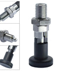 Top Shelf Stainless Steel Indexing Plunger Double Pack No Hassle Spring Locking Positioning Devices with M16 thread, durable construction.