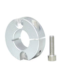 Solid Rock Aluminum Alloy Fixed Ring Counterbore Double Hole Shaft Collar Ideal For Heavy Duty Machinery As Spacer Or Mechanical Stop With Single Split Clamp Locks Tight To Prevent Slippage So Your Gear Stays Locked And Loaded Like It Should Be. aluminum split clamp collar with screw