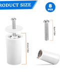 Top Shelf Eight Piece Shutter Stop Kit Features 41mm Durable Plastic Stops With Full Hardware Set For Quick Reliable Home Plantation And Roller Blind Fixes Today, includes 41mm white stop and screw.