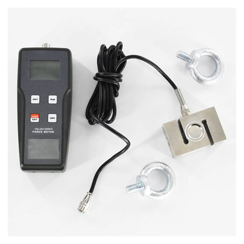 Hella Accurate Digital Force Gauge And Pull Push Dynamometer with LCD, cable, and attachments for precision tests.