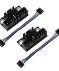 Kickstart Your Printer Rig With These Dope Stepper Motor Parallel Boards, two black connectors with colored wires for 3D printers.