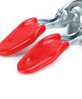 Two Pack Toggle Clamp Set Push Pull Quick Positioning Fixture For Small Space DIY Friendly Home Decor And Woodworking Iron And Plastic 6.6 By 4 Cm Holding Alignment Hand Tool, red handles