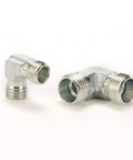 100 Pack M22x1.5 Male Thread 90 Degree Elbow Hydraulic Fittings Union Connector for Pipes, carbon steel, hex head, 15mm ID