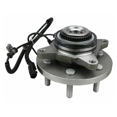Tough As Nails Front Wheel Hub Bearing Assembly 2 Piece Set With Hassle Free Abs Sensor For Ford Expedition and Lincoln Navigator 2015 to 2017 showing detailed front view with ABS sensor.