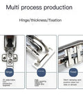 Multi-angle view of Heavy Duty Cold Rolled Steel Hinge For Wardrobe And Wooden Doors Soft Close Damper with adjustable features.