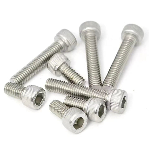 Bad Boy M2.5 X 17mm Socket Head Cap Screws, Allen Key Drive 304 Stainless Steel with Bright Finish, 30 Pack