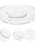 Four Piece Pitcher Pump Gasket Set For Hand Water Pumps White PVC Sealing Gaskets shown in detail