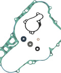 Hella Durable Water Pump Gasket Kit With Bearings For YZ450F WR450F Engine showing gaskets, seals, and bearings for durable installation.
