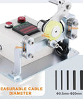 Rock Solid Wire And Cable Length Measuring Wheel With Digital Display And Automatic Alarm High Capacity Rolling Counter for measuring cable diameter.