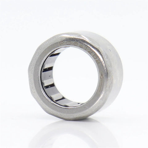 Top Shelf Five Pack One Way Needle Bearing Clutch Release Roller showing RC081208 design, size 12.7x19.05x12.7mm, heavy-duty material.