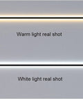 Sick Bad Ass Rectangular LED Wall Light Strip Tube Waterproof For Outdoor Garden And Indoors Modern Aluminum Wall Sconce showing warm and cool white light.