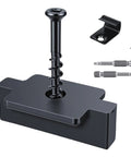 Built Solid Backyard Essential 600 Preloaded Stainless Steel Hidden Deck Fasteners Bulk Kit visible with screw, clips, and drive bits.