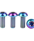 Heavy Duty Badass Grade Five Titanium Fasteners M5 X 12mm T25 Torx Head Bolts And Screws in colorful finish for mechanical builds.