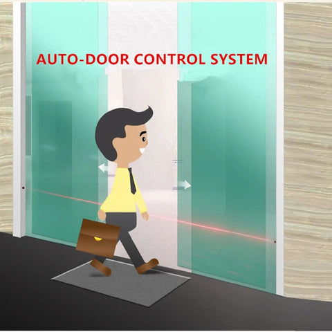 Infrared Safety Beam Sensor for Automatic Sliding Doors, High Sensitivity Anti Clip Device in use at home entrance.