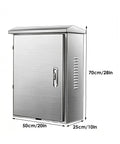 Heavy Duty Outdoor EV Charger Lock Box With Rock Solid Stainless Steel Case 70cm tall with combo lock for safe storage.