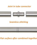 Joint in tube connector of Heavy Duty Stainless Steel Sliding Ladder Hardware Kit For Library And Loft Storage With Smooth Glide Track Rail.