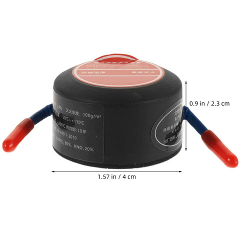 Vanzack Tiny Auto Fire Extinguisher For Car Engine And Garage Use Lightweight Alum Alloy Compact Emergency Safety Sprayer detail with trigger and dimensions.