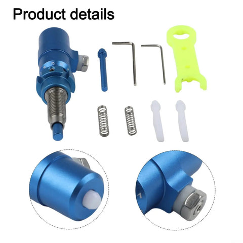Aluminum Plunger Button Adjuster For Recurve Bows Dials In Exact Tension Kicks Out Nasty Wobbles Smoothes Flight Like Butter Precision Click Tuner components displayed.