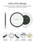 Ultra slim design of 4 Pack 9 Inch LED Flush Mount Ceiling Lights Black, 24W Round Flat Fixture, 5000K Daylight, 2400 Lumens, No Flicker
