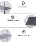 Close-up view of Heavy Duty Five Layer Hanging Closet Organizer With Clear View Window And Tough Rust Resistant Steel Hook, showcasing mesh fabric and sturdy shelves.