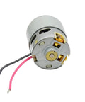 Heavy Duty Electric Starter Motor Assembly With 15 Tooth Pinion Gear smooth view of motor with wires for 12 14 18V tools