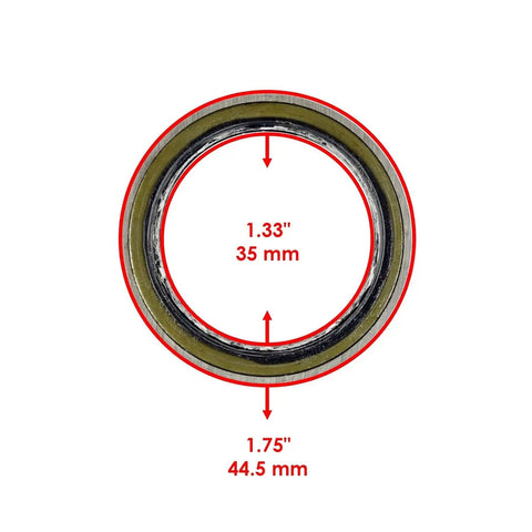 Built Tough One Way Primary Clutch Bearing Replacement Heavy Duty Upgrade showing diameter measurements, size 1.33" and 1.75".