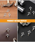 Drywall Anchors For Screws Kit 50 Piece Set Heavy Duty Plastic Butterfly Anchors With Steel Screws For Hollow Walls