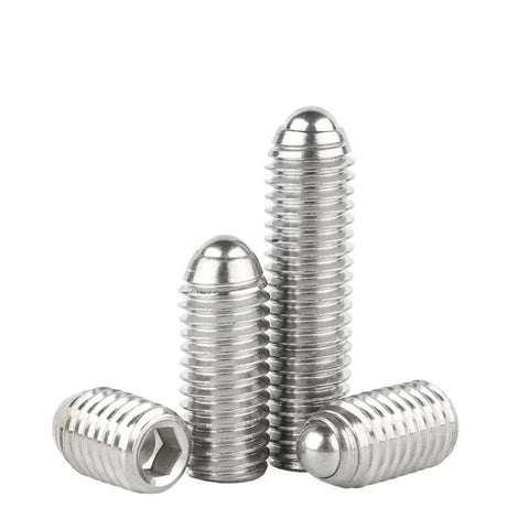 Premium 304 Stainless Steel Spring Ball Plunger Kit 1 to 5 Pieces M2.5 up to M16 Thread Sizes with a heavy-duty design.