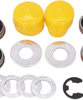 Heavy Duty Front Axle Bushing To Bearing Swap Rebuild Kit For Farm Tractor Rigs and Lawn Mowers with bearings and washers.