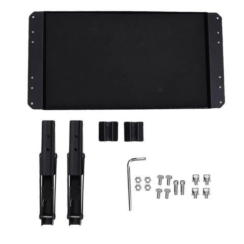 Foldable Magnetic Tool Tray With Aluminum Alloy Platform And Rubber Coated Surface For Strong Magnetic Hold, Ideal For On Site Repairs, Assembly, And Modular Toolbox Systems, Space Saving Workbench Accessory front view