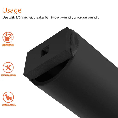 Bravo 3 Prop Nut Socket Tool For Mercruiser Bravo 3 Drive Propeller Nut Removal And Installation showing 1/2 inch drive