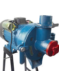 Side view of Beast 2200W Electric Grain Mill Grinder For Heavy Duty Commercial Use, showing steel construction and motor details.