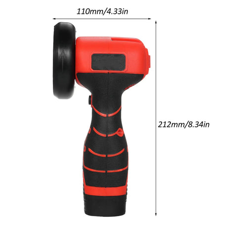 Cordless Angle Grinder 7000 RPM With 16.8V Battery And 76mm Wheels Handled Like A Dream for cutting and grinding.