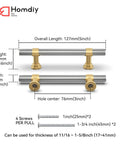 Solid Cabinet Pulls And Drawer Handles 10 Pack Featuring Smooth Brushed Nickel Finish With Straight Up Gold Accents For A Game Changer Kitchen Refresh That Slaps Style Onto Your Favorite Cabinetry Setup Today, measuring 127mm.