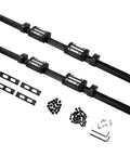 Badass Precision Bearing Steel Linear Guide Rail Kit For Hardcore Diy Cnc Builds with two 600 mm rails, four carriages, and accessories.