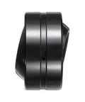 Heavy Duty Workhorse Chrome Steel Spherical Plain Bearing, GEZ44ES-2RS Sealed Journal Sleeve side view showing smooth black finish.