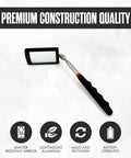 Telescoping Inspection Mirror With Light For Auto Repair Gearheads, 360 Degree Rotating Mechanic Mirror On A Stick, extendable tool